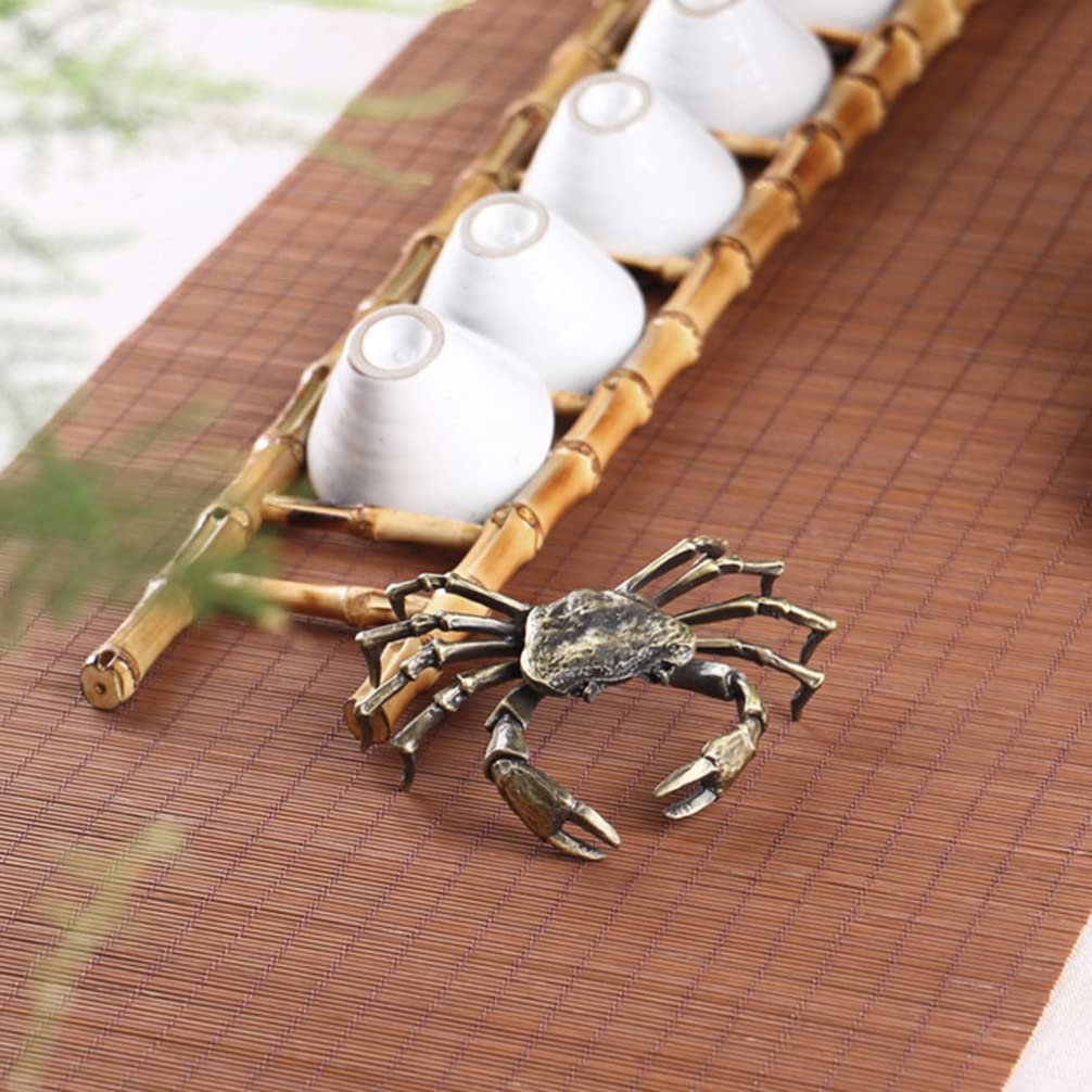 Amazon.co.jp: Kisangel 銅製のカニの像合金の蟹の置物のレトロな動物